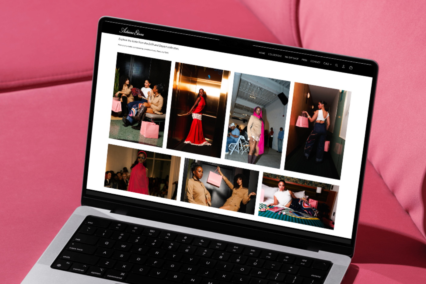adriana elcena lookbook page