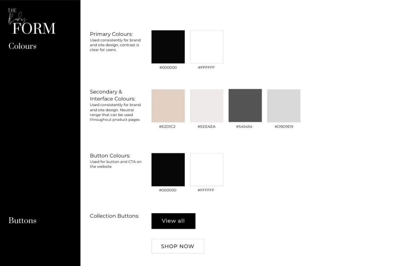 the body form colour system